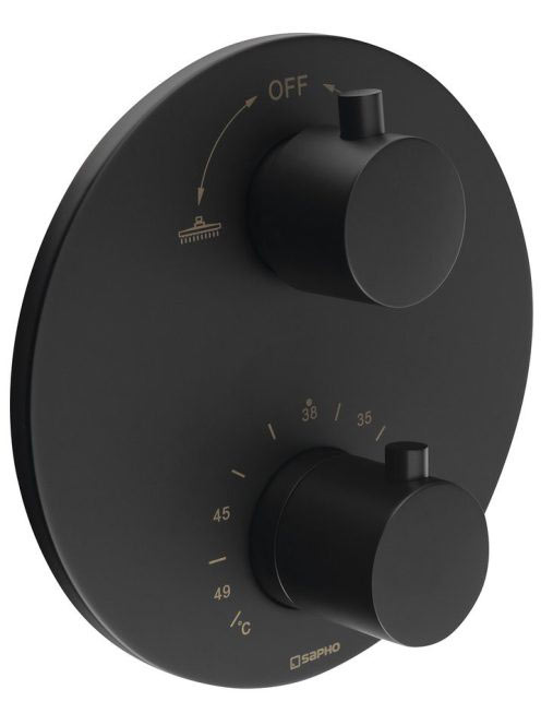 Sapho Rhapsody falba süllyesztett termosztatikus zuhanycsapt