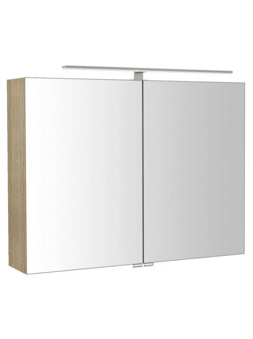 Sapho Riwa két ajtós tükrös szekrény LED világítással 81x70x
