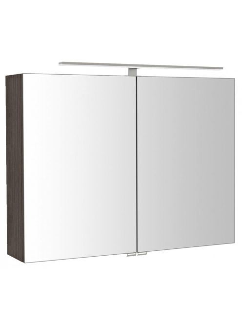 Sapho Riwa két ajtós tükrös szekrény LED világítással 81x70x