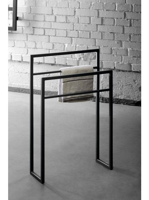 Sapho SKA törölközőtartó állvány, matt fekete SKA301 - Fürdő