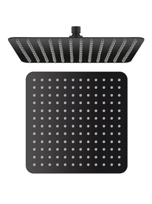 Sapho Slim fejzuhany 30x30cm, matt fekete SL101 - Fürdőszoba