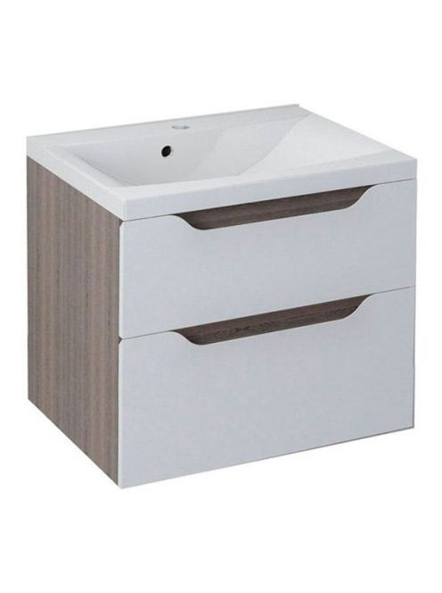 Sapho Wave II két fiókos mosdótartó szekrény 60x69x48 cm, fe