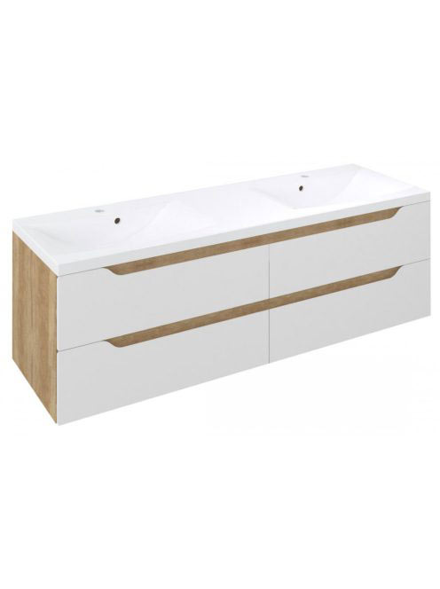Sapho Wave II mosdótartó szekrény 4 fiókkal 150x50x48 cm, fe