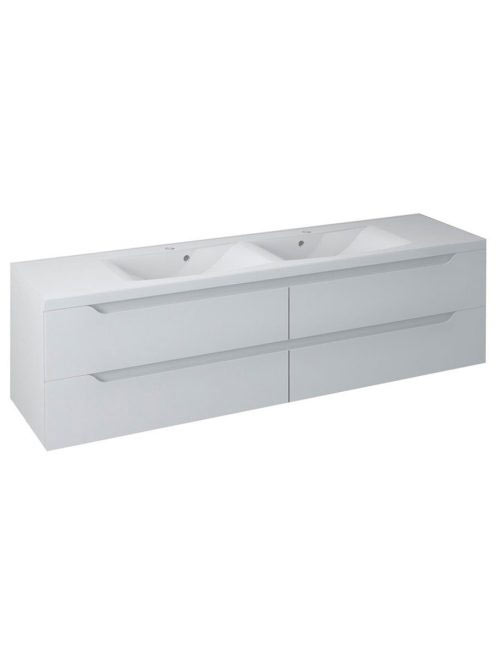 Sapho Wave II négy fiókos mosdótartó szekrény pipererendezőv