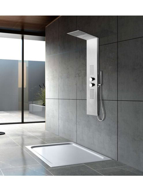 Sapho Grace zuhanypanel, 220x1450mm, Matt Inox WN326 - Fürdő