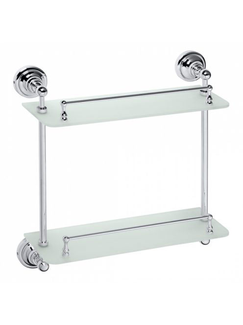 Bemeta Retro Dupla üvegpolc, króm 144301122 (XJ600) - Fürdős