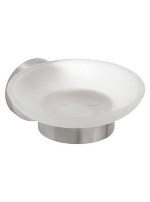 Sapho NEO szappantartó, jégüveg, matt inox 104108045 - Fürdő