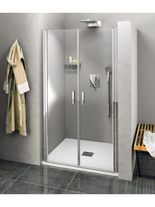 Polysan Zoom Line duplaszárnyú zuhanyajtó 90x190 cm transzpa