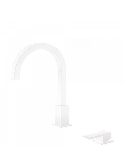 Tres Cuadro Exclusive 2-lyukú mosdó csaptelep Matt Fehér 006