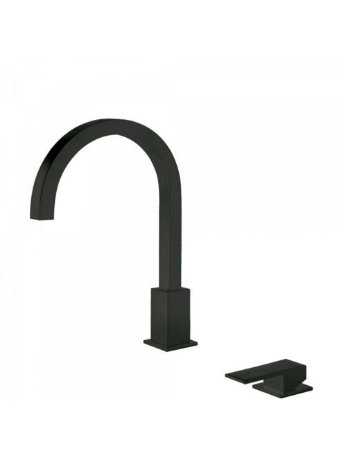 Tres Cuadro Exclusive 2-lyukú mosdó csaptelep Matt Fekete 00