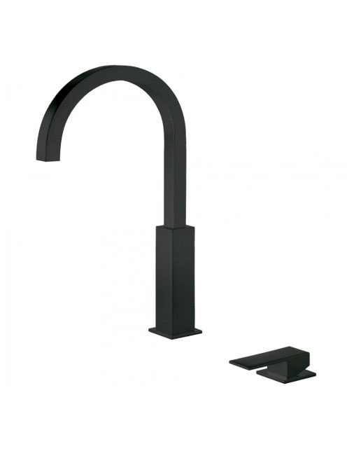 Tres Cuadro Exclusive magasított 2-lyukú mosdó csaptelep Mat