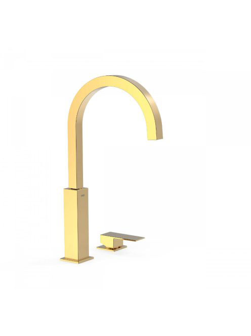 Tres Cuadro Exclusive magasított 2-lyukú mosdó csaptelep Pol