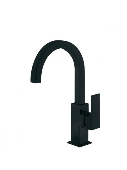 Tres Cuadro Exclusive magasított mosdó csaptelep Matt Fekete