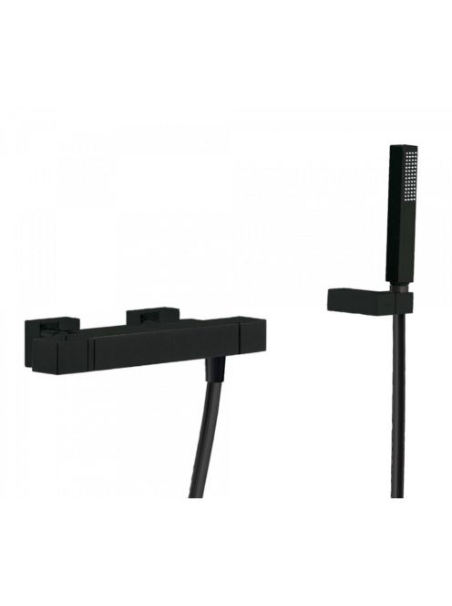 Tres Cuadro Exclusive termosztátos zuhany csaptelep Matt Fek