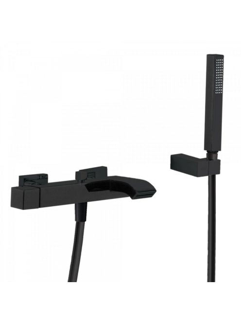 Tres Cuadro Exclusive kád csaptelep Cascade kifolyóval Matt