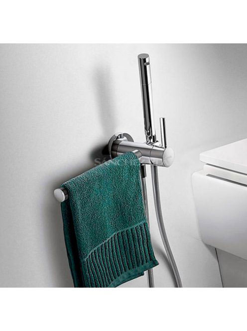 Tres Cuadro Exclusive törölközőtartó Rozsdamentes acél hatás