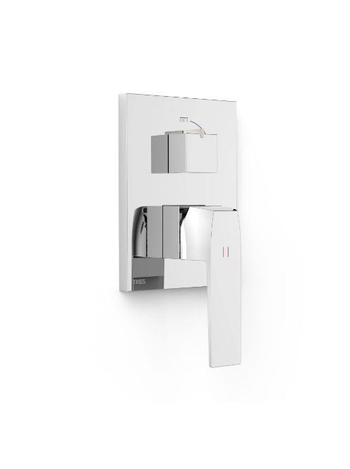 Tres Slim szögletes 2 irányú falba süllyesztett csaptelep be