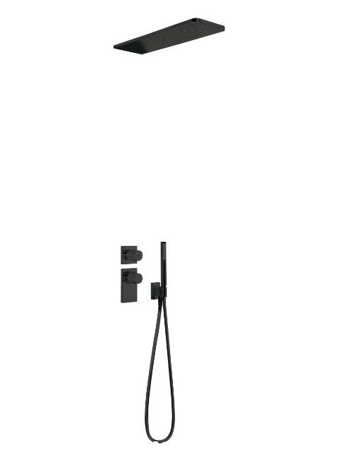 Tres Project falsík alatti termosztátos zuhanyrendszer, matt