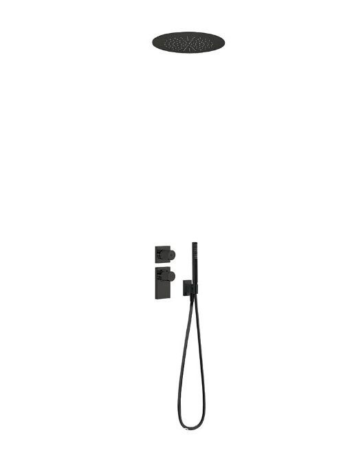 Tres Project falsík alatti termosztátos zuhanyrendszer, matt