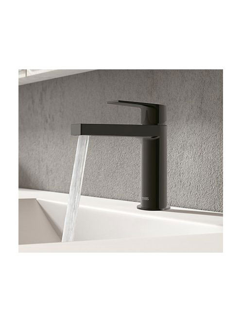 Tres Project mosdó csaptelep leeresztő nélkül, matt fekete 2