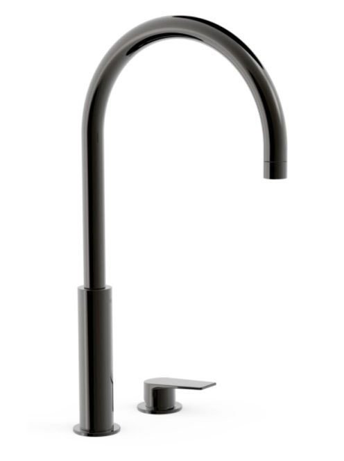 Tres Project magasított mosdó csaptelep, Metál Fekete 211105