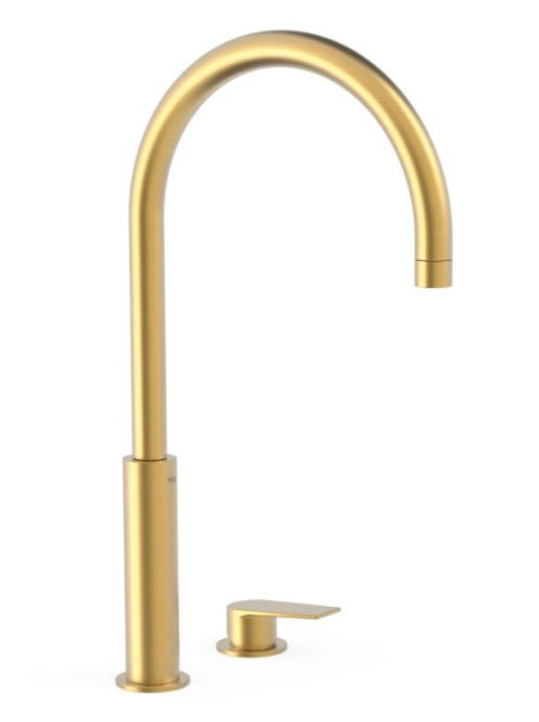 Tres Project magasított mosdó csaptelep, matt arany 21110502