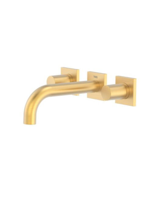 Tres Project fali mosdó csaptelep, matt arany 21115101OM - F