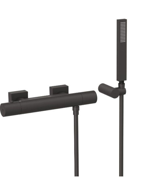 Tres Project termosztátos zuhany csaptelep, matt fekete 2111