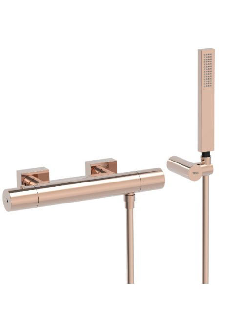 Tres Project termosztátos zuhany csaptelep, Rose Arany 21116