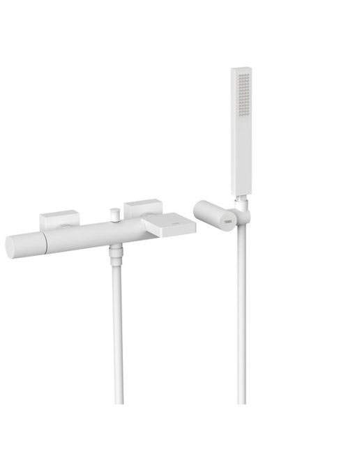 Tres Project kádtöltő csaptelep Cascade kifolyóval és zuhany