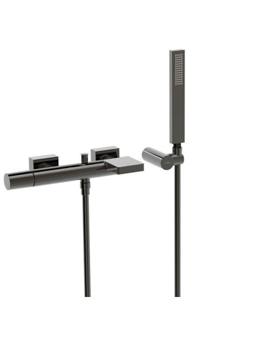 Tres Project kádtöltő csaptelep Cascade kifolyóval és zuhany