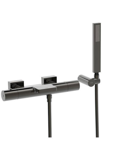 Tres Project termosztátos kádtöltő csaptelep Cascade kifolyó