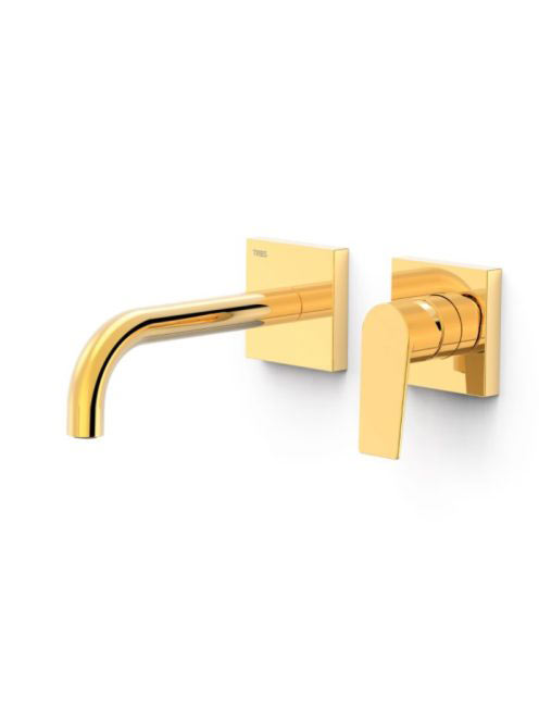 Tres Project egykaros fali mosdó csaptelep, Arany 21130001OR