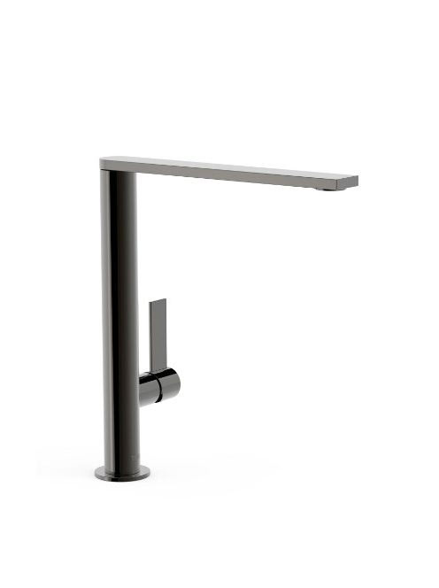 Tres Project magasított mosdó csaptelep, Metál Fekete 211405