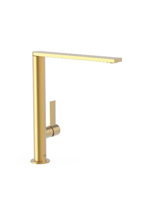 Tres Project magasított mosdó csaptelep, matt arany 21140501