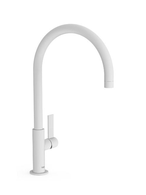 Tres Project magasított mosdó csaptelep, matt fehér 21190601