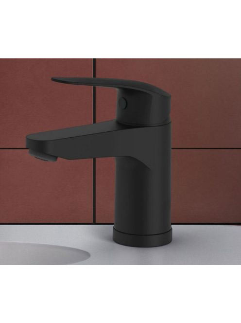 Tres Base Plus Egykaros mosdó csaptelep, matt fekete 2161030