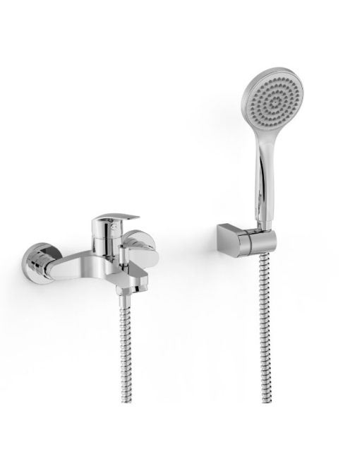 Tres Base Plus Egykaros kádcsaptelep zuhanyszettel, króm 216