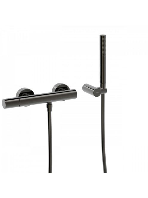 Tres Study Exclusive egykaros zuhany csaptelep, Metál Fekete