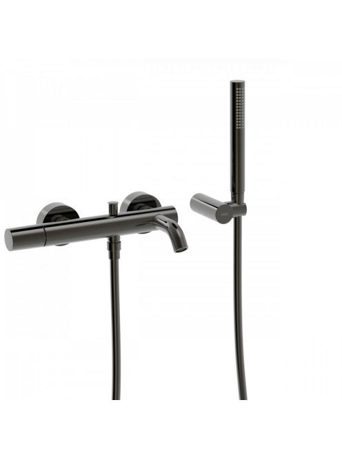Tres Study Exclusive kádtöltő csaptelep zuhanyszettel, Metál