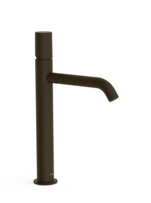 Tres Study Exclusive magasított mosdó csaptelep, Fekete Bron