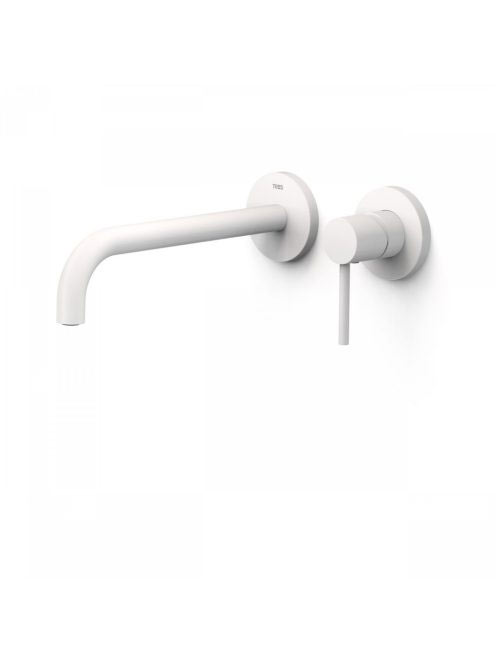 Tres Study Exclusive fali egykaros mosdó csaptelep, matt feh