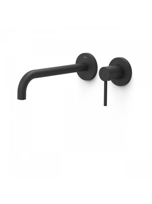 Tres Study Exclusive fali egykaros mosdó csaptelep, matt fek