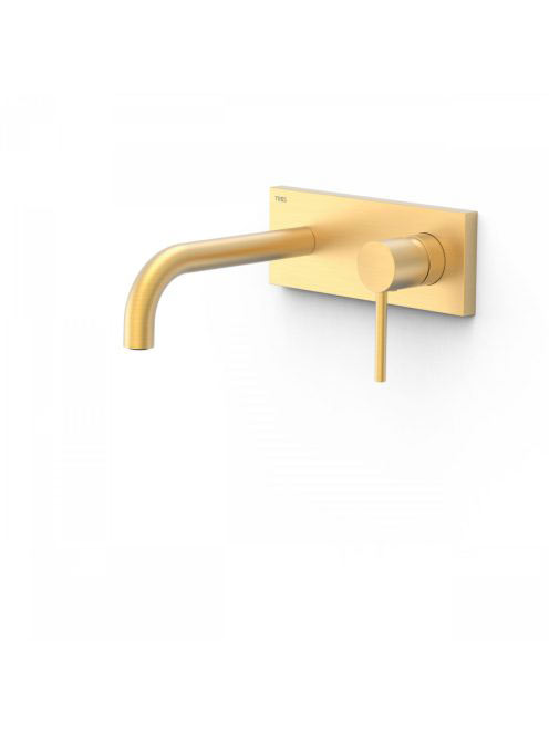 Tres Study Exclusive fali mosdó csaptelep, matt arany 262300