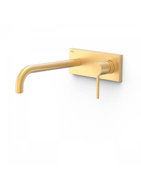 Tres Study Exclusive fali mosdó csaptelep, matt arany 262300