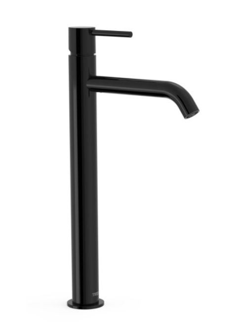 Tres Study Exclusive egykaros magas mosdó csaptelep, fekete