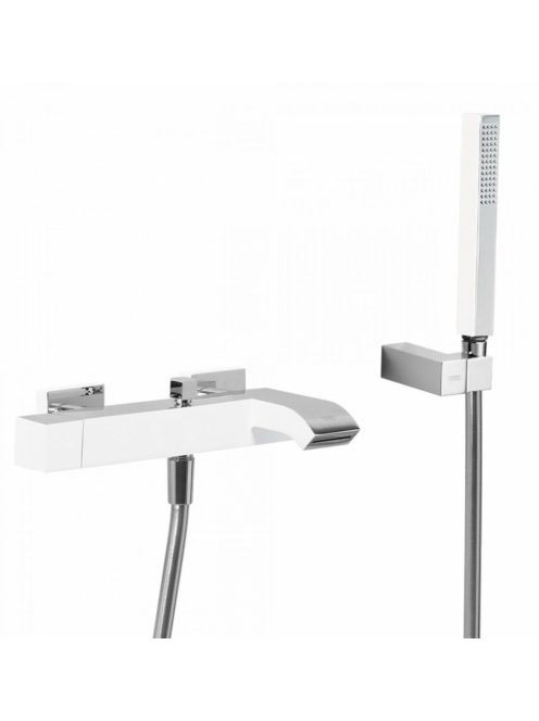 Tres Cuadro Exclusive kád csaptelep Cascade kifolyóval Króm/