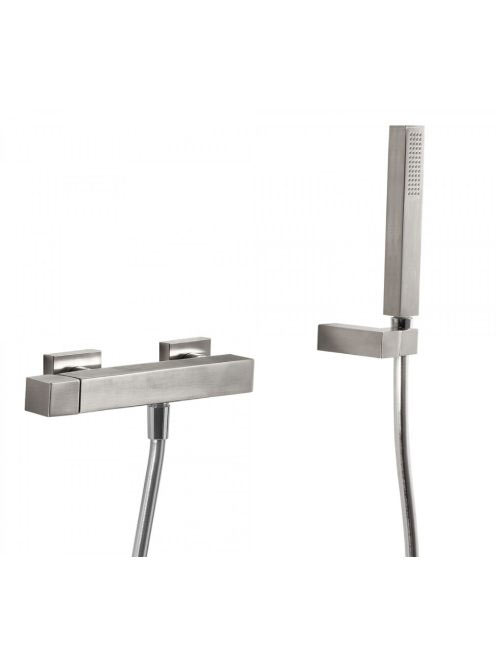 Tres Cuadro Exclusive zuhany csaptelep Rozsdamentes Acél hat