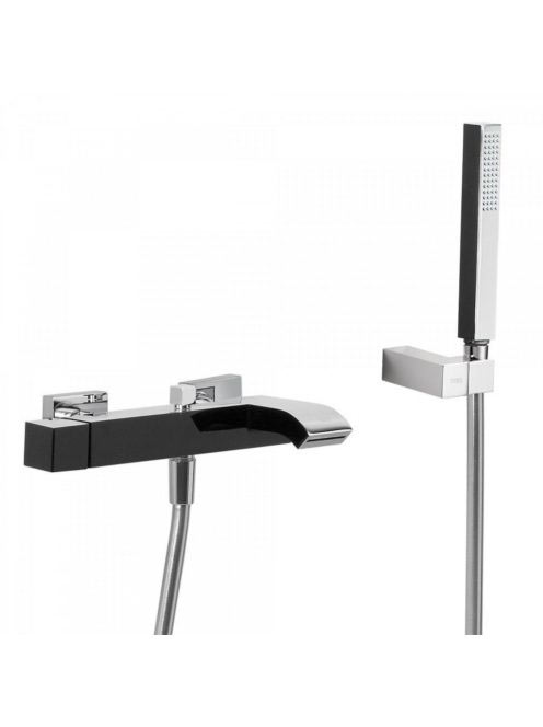 Tres Cuadro Exclusive kád csaptelep Cascade kifolyóval Króm/