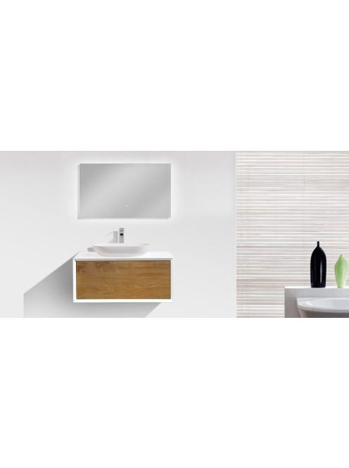 Wellis Miletos 90 modószekrény 1 fiókkal, matt fehér/tölgy W